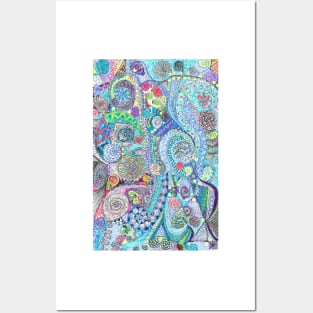 Spirals and swirls Posters and Art